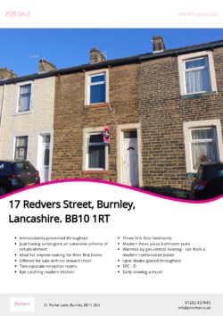 Brochure for Redvers Street