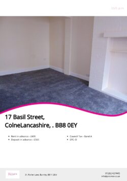 Brochure for Basil Street