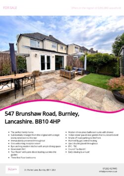Brochure for Brunshaw Road