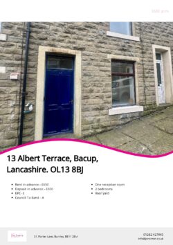 Brochure for Albert Terrace