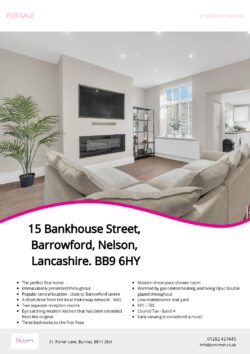 Brochure for Bankhouse Street, Barrowford