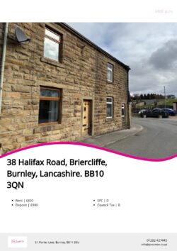 Brochure for Halifax Road, Briercliffe