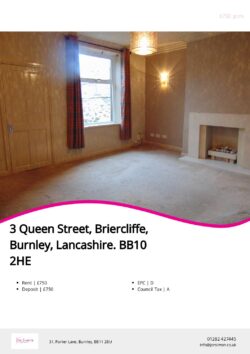 Brochure for Queen Street, Briercliffe