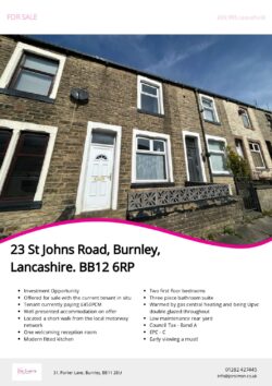 Brochure for St Johns Road