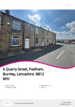 Brochure for Quarry Street, Padiham