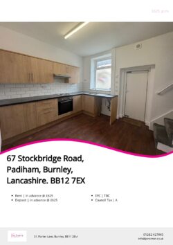 Brochure for Stockbridge Road, Padiham