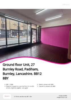 Brochure for Burnley Road, Padiham