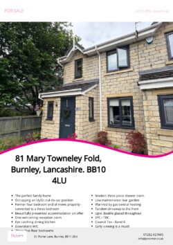 Brochure for Mary Towneley Fold