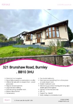 Brochure for Brunshaw Road
