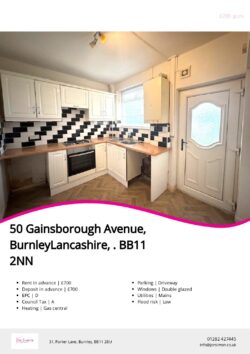 Brochure for Gainsborough Avenue