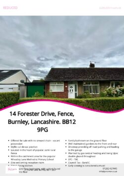 Brochure for Forester Drive, Fence