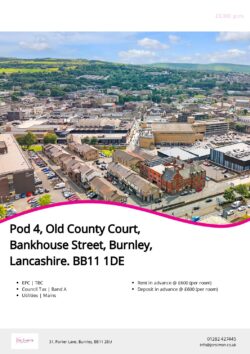 Brochure for Old County Court, Bankhouse Street
