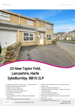Brochure for New Taylor Fold, Lancashire