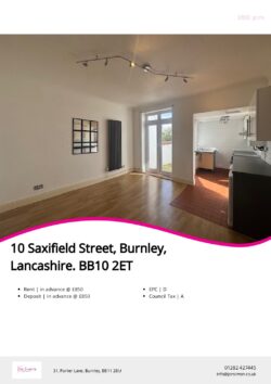 Brochure for Saxifield Street