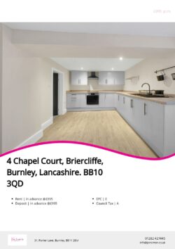 Brochure for Chapel Court, Briercliffe