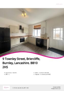 Brochure for Townley Street, Briercliffe